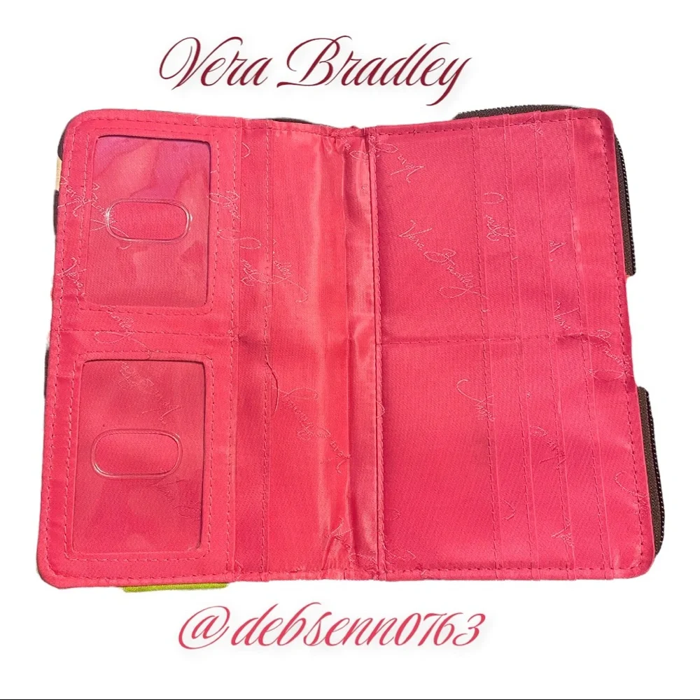 Vera Bradley Turn Knob Lock Large Wallet - Picture 3 of 4